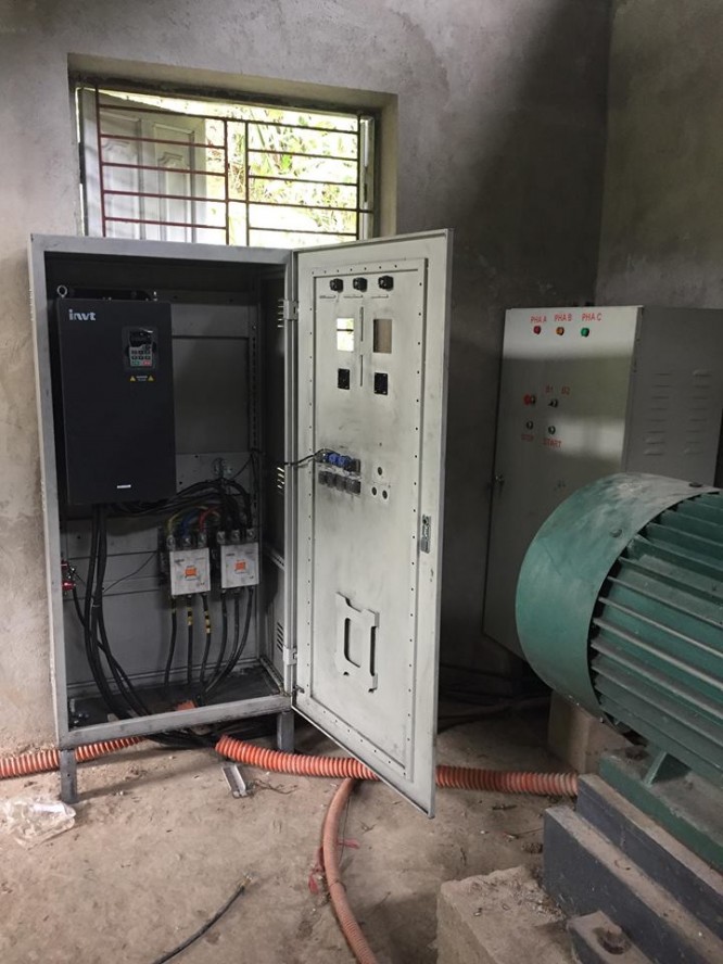 Lắp biến tần điều khiển hệ thống bơm 132KW rửa khoáng sản tại Lào Cai
